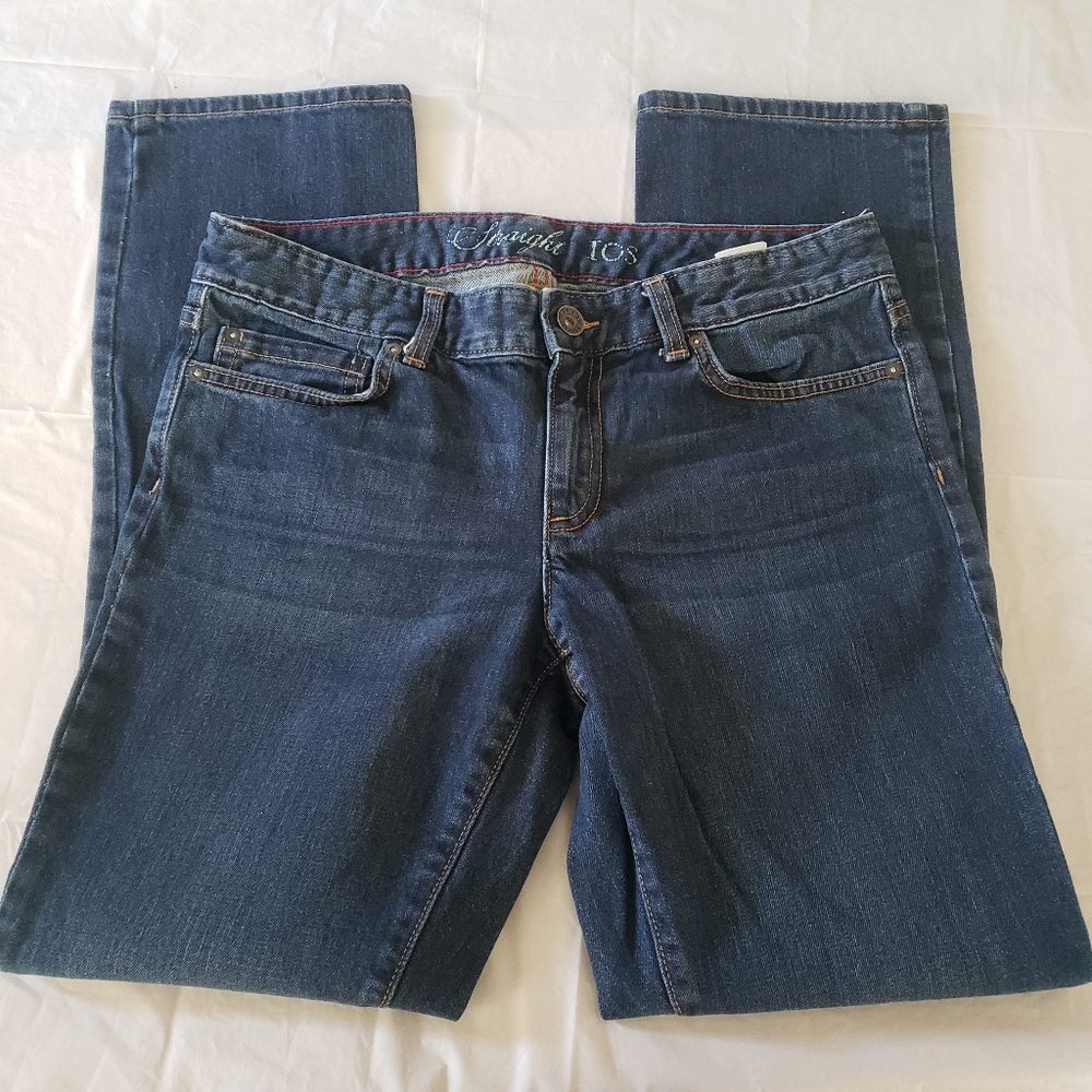 Tommy Hilfiger Straight Leg Jeans Dark Wash size 10S